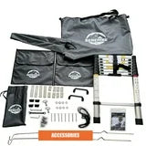 Premium XL ABS Hard Shell with Side Open Rooftop Tent, 3 to 5 Person, Rack Mounted 750+ lbs.