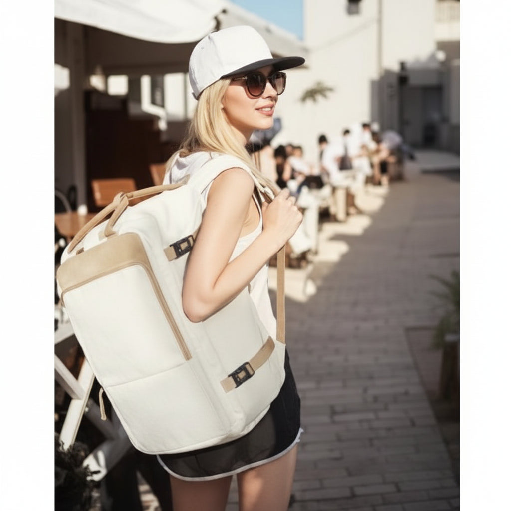 Matein Carry on Backpack, 52L Expandable Travel Backpacks with 2 Packing Cubes, USB Charging Port and Shoes Compartment for Women