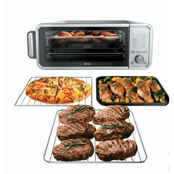 New Ninja Flip 10-in-1 Toaster Oven & Air Fryer with Added Broil Rack