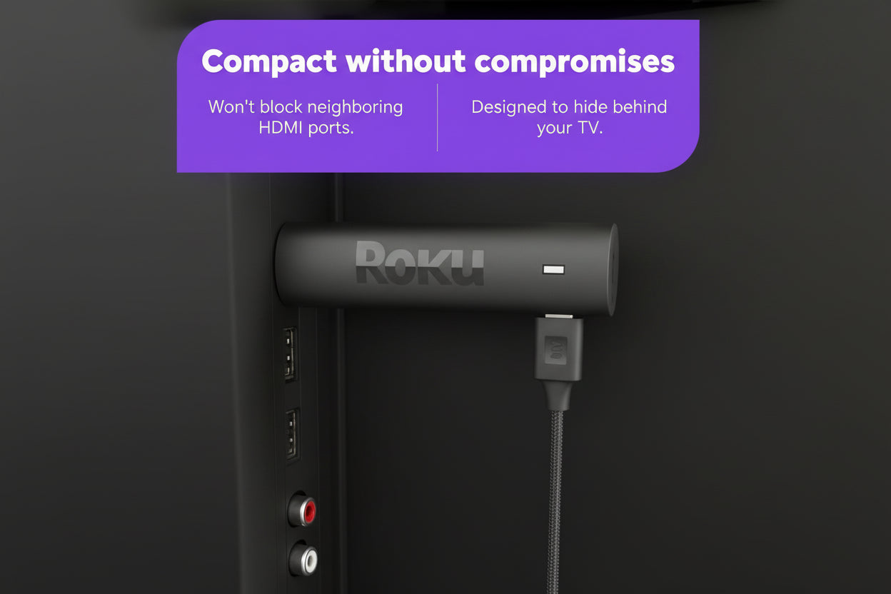 Roku Streaming Stick 4K - HDR & Dolby Vision Roku Streaming Device for TV with Voice Remote & Long-Range Wi-Fi - Free & Live TV